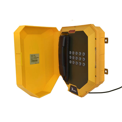 IP68 防塵 防天 産業用 電話 12V 電圧とオプションのハンドセット