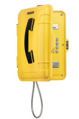 3Wブザー、強力なノイズキャンセリング、-40℃～+70℃の温度範囲を備えた、頑丈な産業用耐候性電話