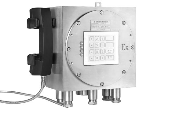 30W内蔵アンプとIP66保護等級を備えたステンレス鋼製防爆産業用電話機