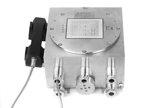 ステンレス鋼筐体 IP66 保護 30W 内蔵アンプ 防爆産業用電話